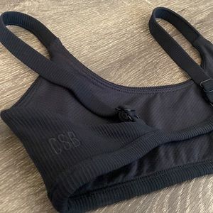 CSB Crop Shop Boutique Sports Bra. Black. Size small.